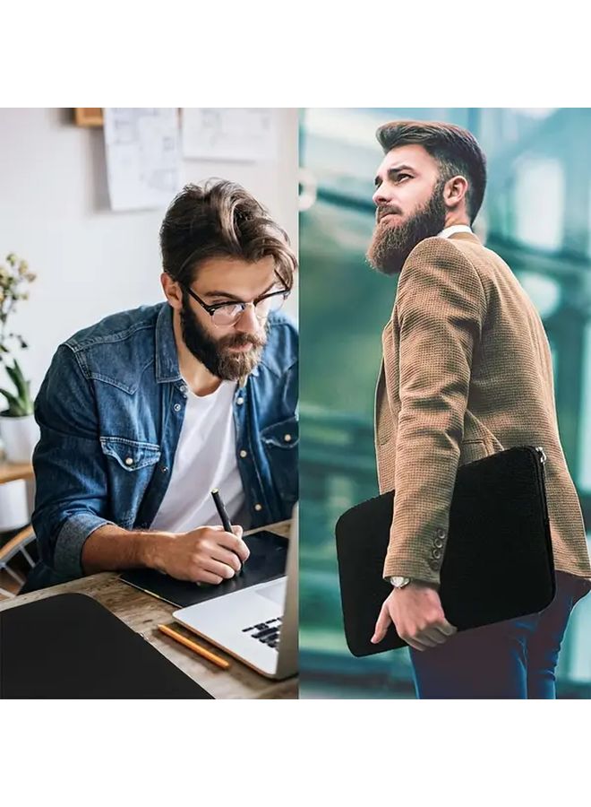 غلاف كمبيوتر محمول أسود لأجهزة الكمبيوتر المحمولة مقاس 11 بوصة، حامي خفيف الوزن نحيف - Image 5